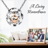 SOITIS Urn Necklace for Ashes Dad Stainless Steel Cremation Necklace