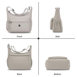 ModaZeal Small Crossbody Bags for Women Nylon Summer Travel Handbag Women Side Shoulder Bags Multiple Pockets Messenger Bag for Work Travel Shopping