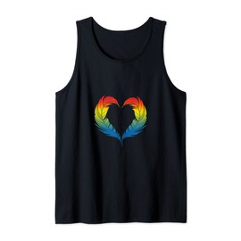 Bird Heart Design for colorful Bird Fans Tank Top