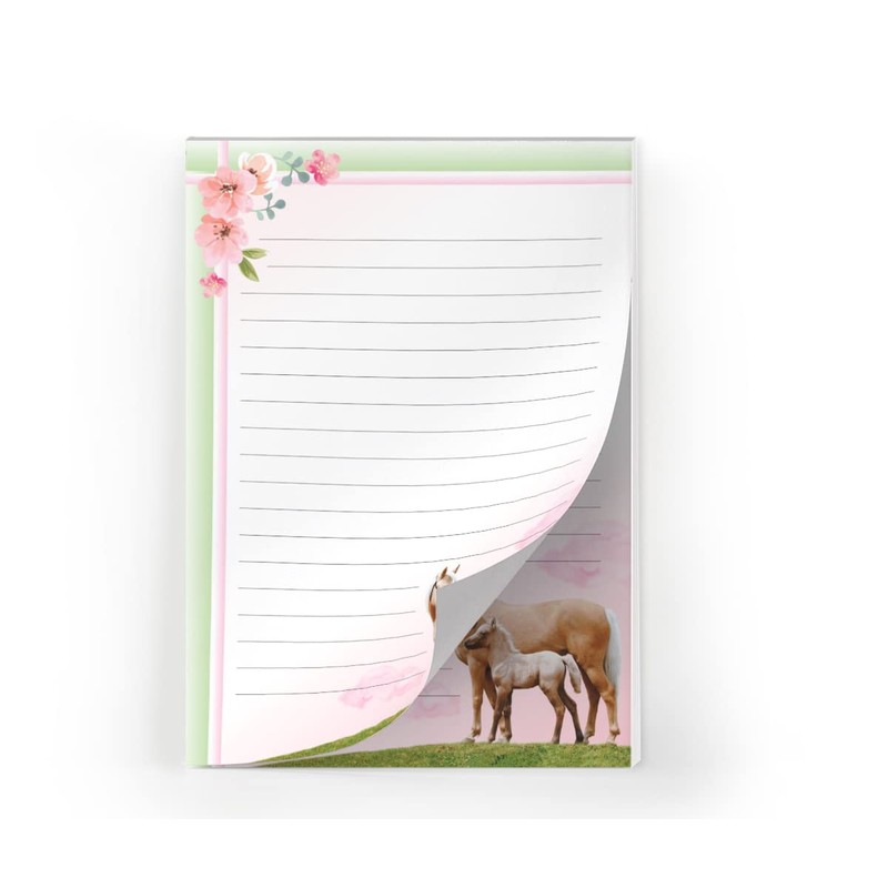 Writing Paper Set for Girls Horse with Foal Horses Letter