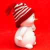 SIKORA DK32 Snowman with Knitted Hats Decorative Figures for Christmas