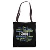 Scouting Quotes for Jamboree Scout Leader and Scout Tote Bag