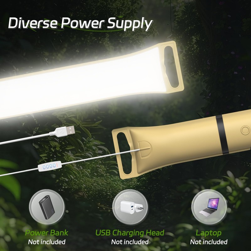 SELORSS Portable Inflatable Folding Outdoor Camping Light, IP66 Waterproof Standard