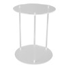 Clear Acrylic Plant Stand Round Top Corner Holder Planter Flower