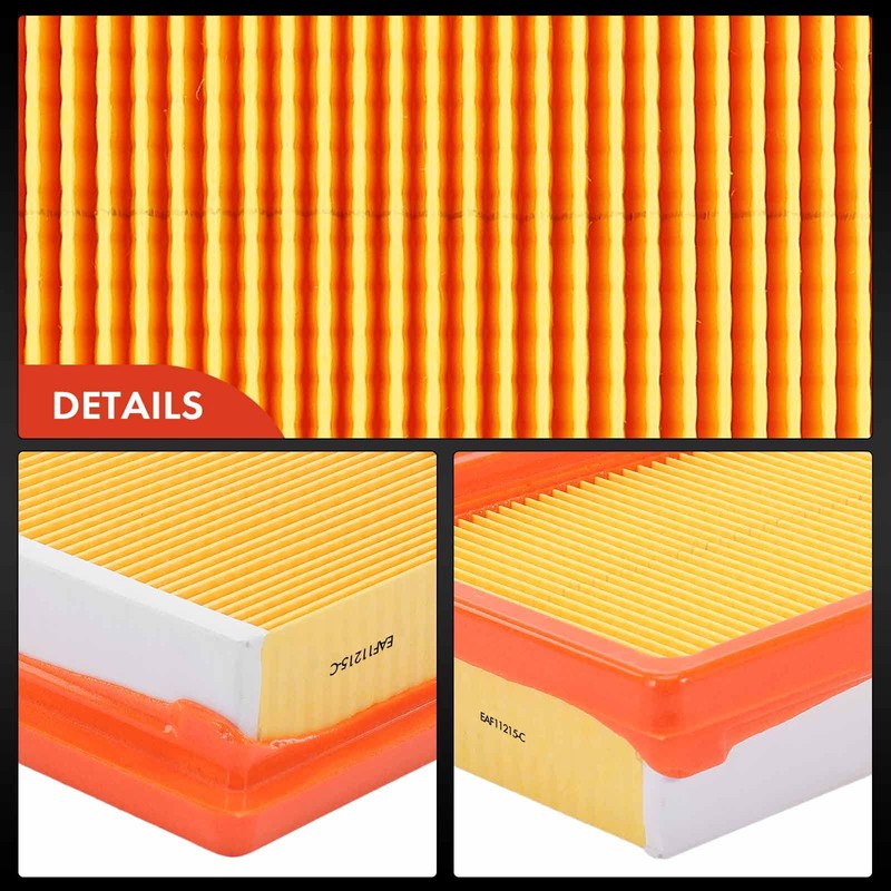 A-Premium Filtro de aire del motor 2-PC compatible con Nissan