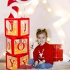 Christmas Decorations Large Red Transparent Light Box, Holiday Party Home