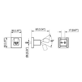 Wall Mounted All BRASS Adjustable Handheld Shower Head Bracket Holder, Hand Held Shower Wand Hose Sprayer Holder (Square, Brushed Nickel)