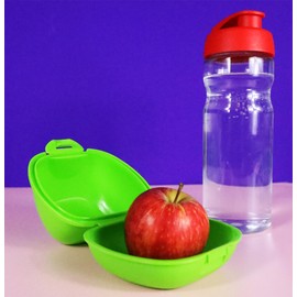 Harfield Tableware Pack of 2 Apple Box Holder Carrier Protector BPA Free Travel Outdoor Lunch