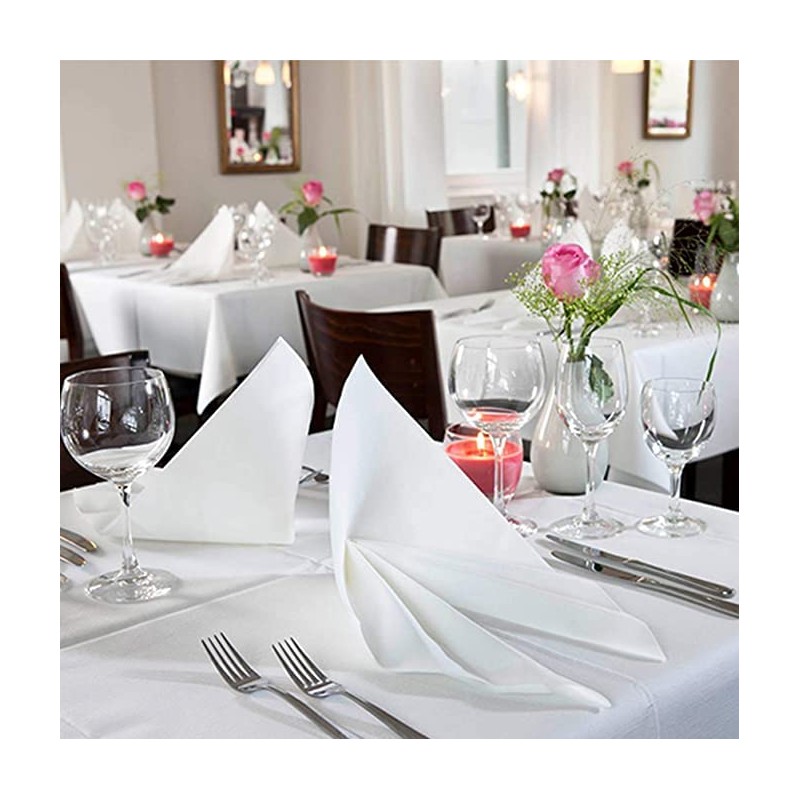 Cocktail Napkins Disposable Beverage Bar Napkins Black Linen-Like Square Napkins