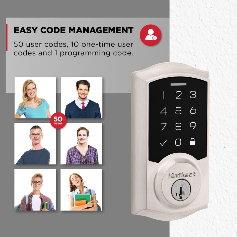 Kwikset SmartCode 270 Keyless Entry Electronic Touchpad Deadbolt Door Lock