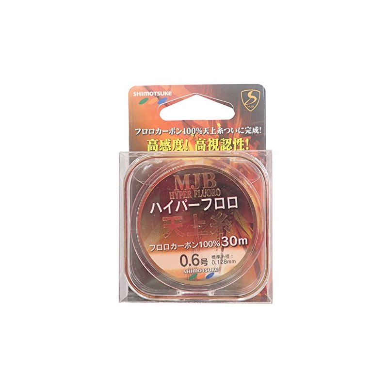 SHIMOTSUKE(シモツケ) フロロカーボンライン MJB ハイパー天上糸 30m 0.6号 1.41kg フラッシュピンク