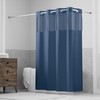 Hookless It’s A Snap! Waffle Shower Curtain, 3-in-1 Curtain Includes