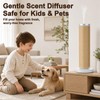Waterless Essential Oil Diffuser, Wood Scent Diffuser with 5 Fragrance