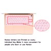 HRH Ultra Thin Korean Language Silicone Keyboard Cover Skin for