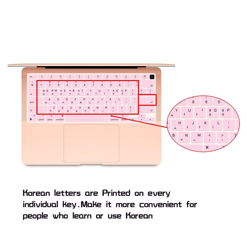 HRH Ultra Thin Korean Language Silicone Keyboard Cover Skin for
