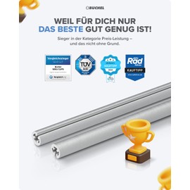 Büchel Reflectors Spoke Reflectors Seku Clips, 3 m Scotchlite Reflective Material, 360° Visibility, StVZO Approved, silver