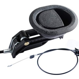 Recliner Replacement Parts Universal Oval Black Plastic Recliner Release Pull Handle and Cable,Exposed Cable Length 4.75", Total Length is Medium at 31"Compatible with Ashley and Major Recliner Brands