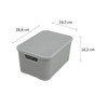 BranQ - Home essential Set of 3 Plastic Rattan Baskets