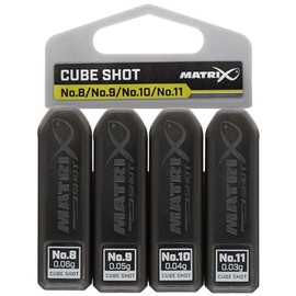 Fox Matrix Cube Shot Dispenser X5 Gr. 8, 9, 10 & 11 - Klemmbleie, Spaltbleie zum Friedfischangeln, Gewichte