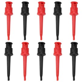 Powerful Hook Clip Grabbers, Test Hook Clip, IC D20 Cable Welding DC Power(Five black five red)