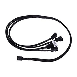 Phobya Y-Cable 4Pin PWM to 4x 4Pin PWM 60 cm – Black