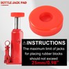 Hydraulic Bottle Jack Pad Adapter Rubber Protection 25mm Hole On