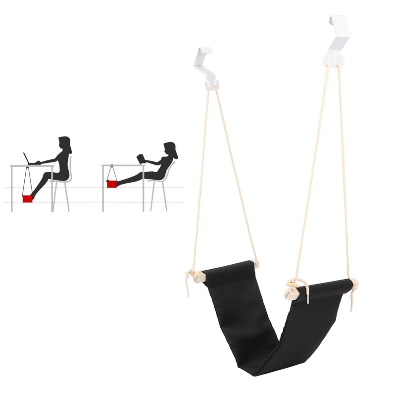 Foot Hammock Under Desk Footrest Adjustable Portable Desk Feet Hammock