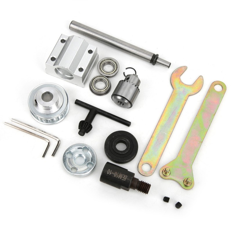 Unpowered Spindle Assembly DIY Woodworking Cutting Table Drill Accessory JTO