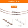sourcing map 11 Yard Crystal Rhinestone Close Chain Trim, Crystal