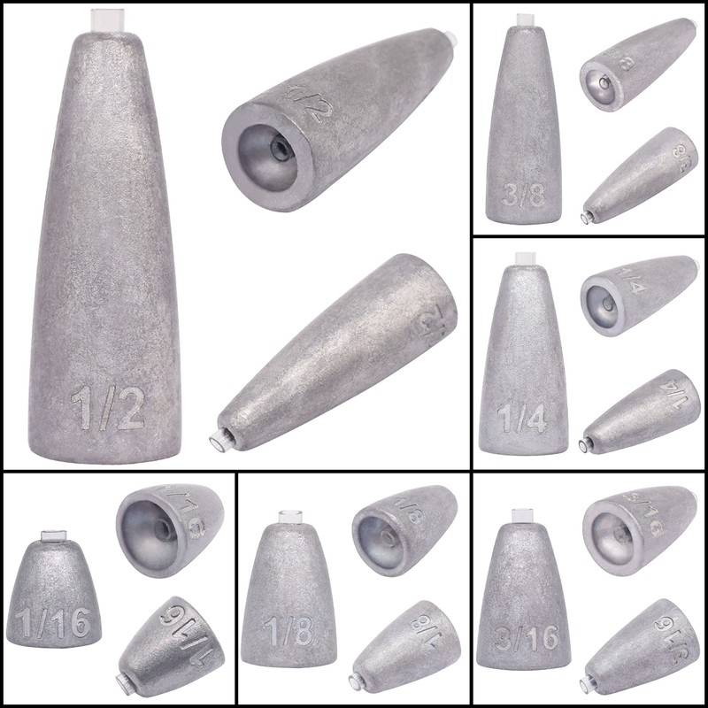 YZD バレットシンカー 14g 1/2oz【15個】（保護チューブ入り）