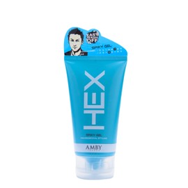 HEX Amby Hair Styling Gel Spiky Gel 5.3oz (150g) Definition With Strong Lasting Hold, Matte Non-Greasy Dry Finish for Modern Hairstyles, Natural Pliable Moldable Texture Paste
