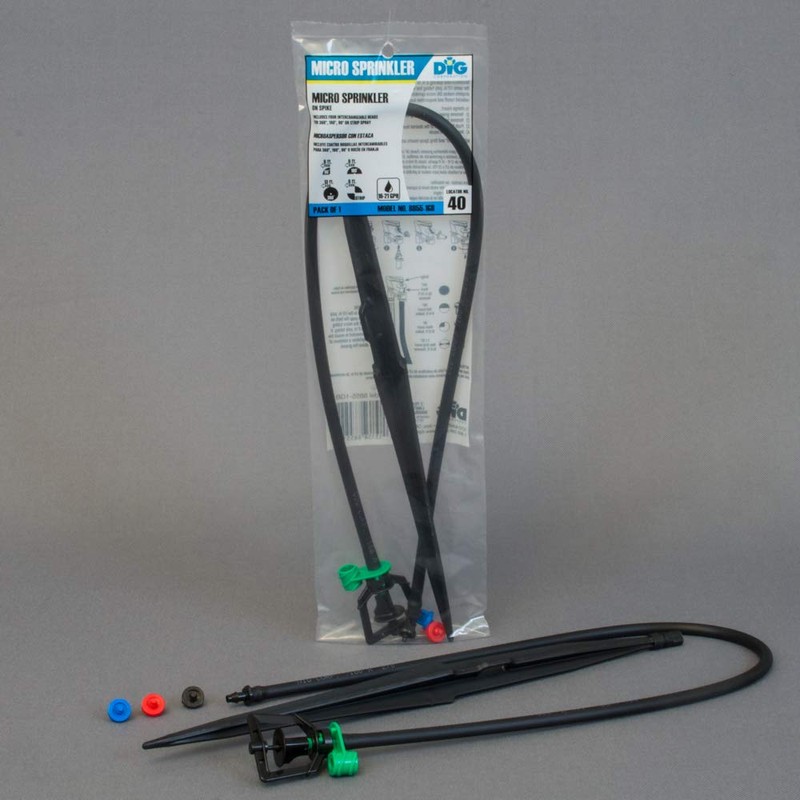 DIG 8855-1GB Sprinkler on Spike with Interchangable Heads Micro Sprayer,