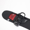MONS Snowboard Protection Soft Cover Sleeve With Binding Open, Grey,