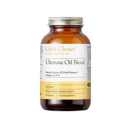 Udo's Choice Ultimate Oil Blend Capsules - Natural Source of Vegan Omega 3, 6 & 9 – Plant-Based – Supports Optimum Health – Convenient Capsule Format - 60 Vegecaps - 30 Servings