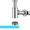 ONECE Siphon Stainless Steel Pipe Siphon for Washbasin, Height-Adjustable Siphons