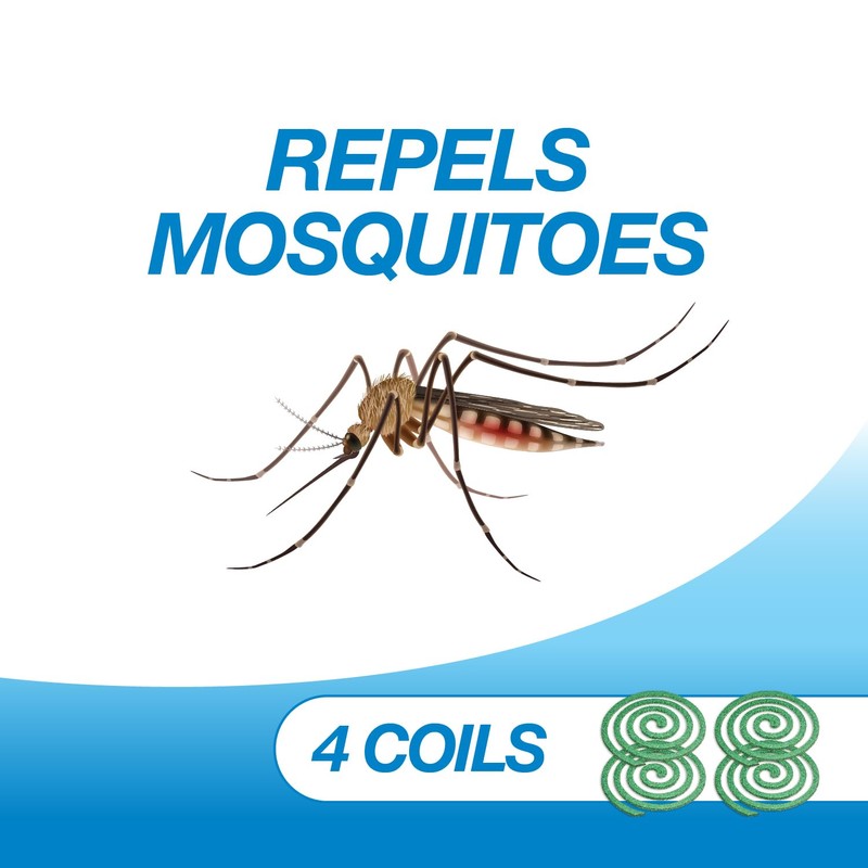 PIC Mosquito Repelling Coils, 4 Count Box, 5 Pack -