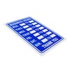 3 x Business Hours Sign Blue High Contrast Opening Closing