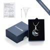 constantlife Cat Moon Urn Necklace for Women Pet Cremation Jewelry