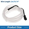 A ABSOPRO 2m EL Wire Cable LED Glow String Light