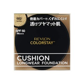 Lebron Colorstay Cushion Longwear Foundation 002 Vanilla (Color Image: Natural Skin Color Standard Color SPF50 PA+++) 14 Grams (x1)