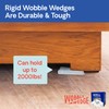 WOBBLE WEDGES Rigid Plastic Shims, 30 Pack - Made in