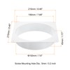 PATIKIL 8" Duct Connector Flange, Dryer Vent Wall Plate Square