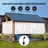 Caeafvoye Sun Shade Replacement Parts Kit: Reinforced Tie Downs &