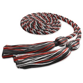 Endea Graduation Single Honor Cord Three-Color (Black/Red/White)