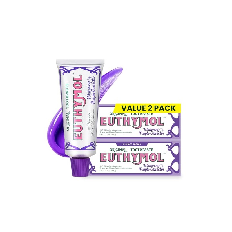 Euthymol Purple Whitening Toothpaste – for Yellow & Sensitive Teeth
