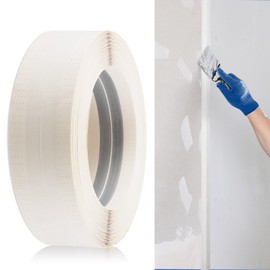 Pangda 200 Feet by 2 Inch Reinforced Corner Drywall Tape Inside Metal Outside Corner Drywall Tape with Metal No Adhesive Side for Wall Crack Repair Tool