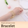 Gold Bangles for Women Girls Stackable Indian Bracelets to Women
