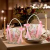 Sweetude 6 Set Pink Bow Clear PVC Gift Bags with