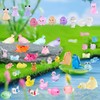 U-Zimikee 130 Pcs Glow-in-The-Dark Mini Resin Animals 25 Styles Tiny