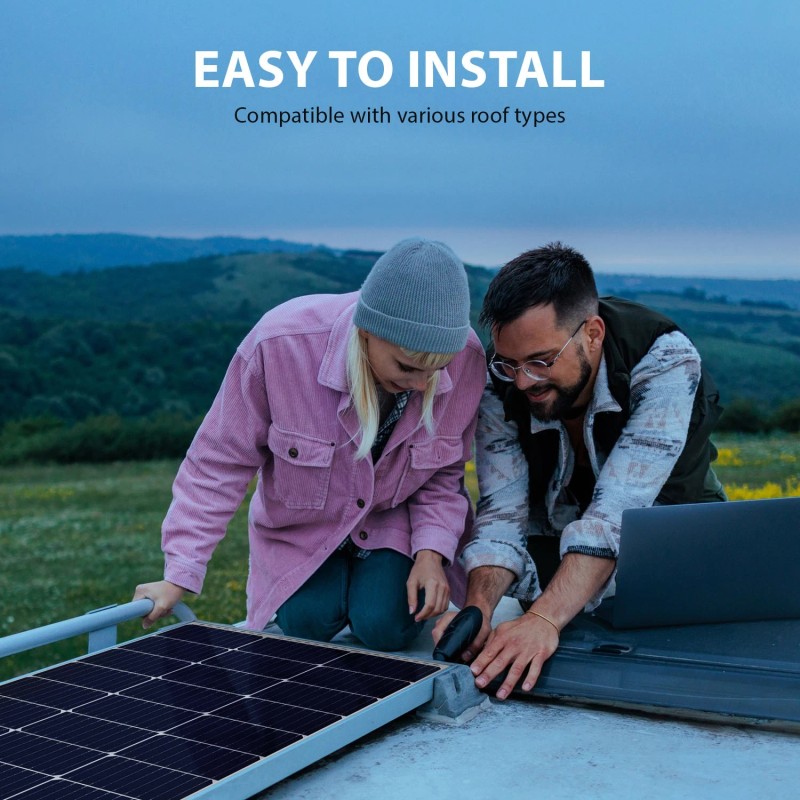 Mighty Max 100 Watt 12V Mono High Efficiency Solar Panel